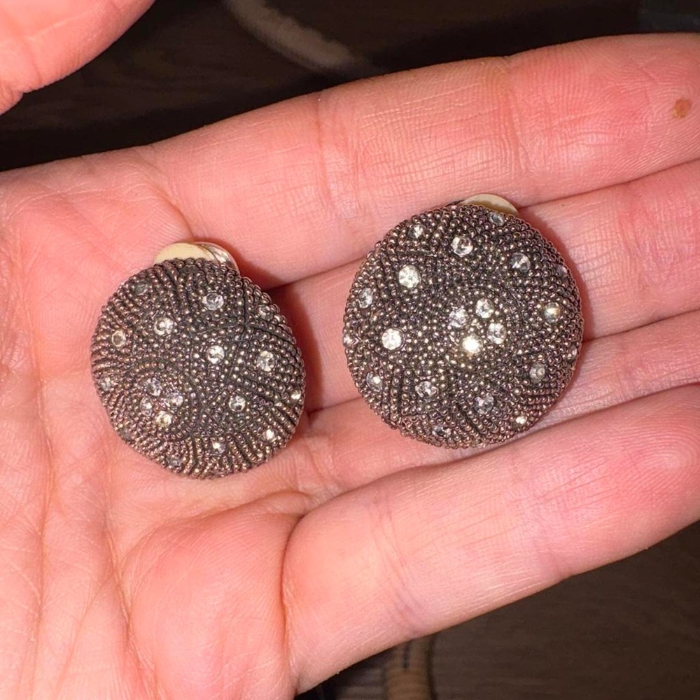 10-Vintage silver clips on shines‎